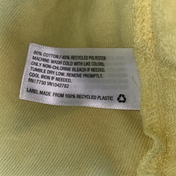 a new day Mid-Rise Yellow Terry Fabric Shorts - Picture 4 of 4